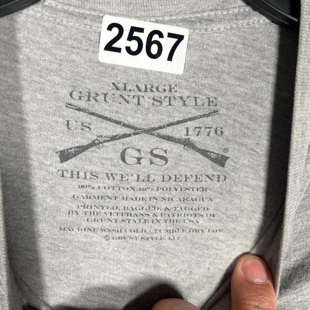 Grunt Style Air Show Majors Graphic‎ T-Shirt Mens XL Gray Military Star